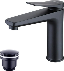 Смеситель для раковины Lemark  LM3737BL, донный клапан Click/Clack в компл., цв. черный, ZZ Lemark Bronx LM3737BL