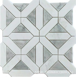 Мозаика из камня на сетке М20-393-Р ZZ 30.5x30.5