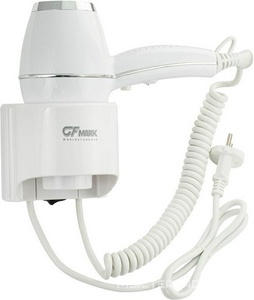 Фен стационарный для волос в ванную комнату с боковым креплением, 1800W, цв.белый ZZ GFmark GFmark 6832