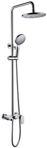 Душевой комплект (ручной, верхний душ, смеситель) SPECTRE, цв хром, ZZ Boheme Spectre 458-CR
