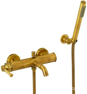 Смеситель для ванны, лейка в компл., (цв.бронза),  ZZ Migliore Ermitage Mini 31417