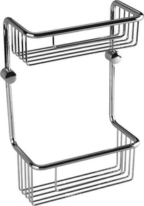 Полка-решетка двойная (мыльница), 220x116xh320мм, (цв. хром),  ZZ Bemeta Cytro 146208182