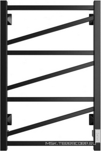 ОБРАЗЕЦ Полотенцесушитель электрический 80х50 см, скрытый монтаж, цв. черный матовый KL Двин Z plaza neo 4657771779244 (товар 4657771772672 )