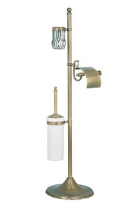 Стойка напольная  с ершиком, держ. для туал.бумаги и держ. для освежит.воздуха, бронза ZZ Boheme Medici 10613