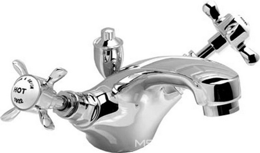 Смеситель для раковины, на 1 отв. с д/к, (хром)  ZZ Devon & Devon Antique ADA10CR