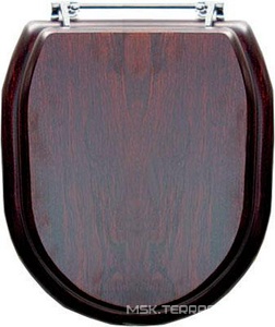 Сиденье для унитаза из темного дуба, петли (хром) ,  ZZ Devon & Devon Classica IBSEWENCLACR