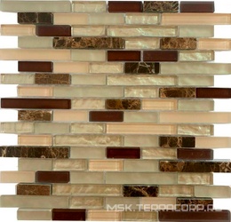 Мозаика из стекла на сетке SK10-205 ZZ 30x30