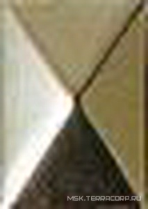 Декор 1ШТ.! "Пирамидка" на верх профиля душ. кабин/дверей, (цв. светлое золото), Devon&Devon ZZ Devon & Devon Savoy Dec.3/ORO