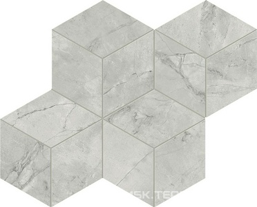 Мозаика Marvel Grey Cloud Mosaico Esagono Silk 30x35 Atlas Concorde Italy Marvel X AF8O