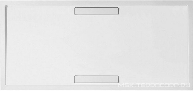 Поддон д/душа прямоуг. 1400х900хh18/100мм, квариловый, двойной сифон в комплекте, (цв. белый глянц.)  ZZ Villeroy & Boch Squaro DQ1490SQR2V