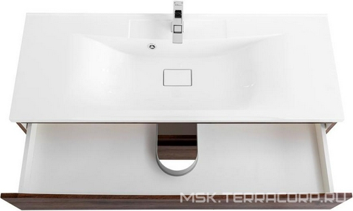 База под раковину подвесная с двумя выкатными ящиками, 1200х450х500мм, (цв.Rovere Moro),  ZZ BelBagno Marino MARINO-1200-2C-SO-RW-P