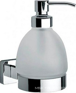 Дозатор для жидкого мыла, настенный, (цв.хром / стекло мат.),  ZZ Paini Dax 84CR031BI