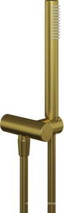 Душевой гарнитур, кругл., кронштейн совмещ.со шланговым соед., лейка д/д ручн., шланг д/д, (цв. брашированное золото PVD), Paini ZZ Paini Универсал 53PJ440TTP4
