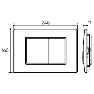 Компл.: унитаз подв.,безободк,Tornado 490х360мм,цв.белый гл.,сиденье с микролиф,,инстал. д/унит., крепёж, клавиша смыва Quadrado цв.черный мат,  ZZ Aqueduto Ovo AQDS013T