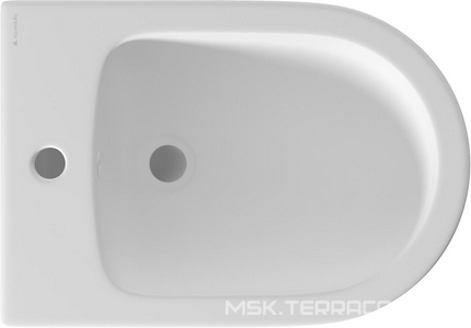 Биде подвесное 525х365мм, крепёж в компл., (цв.белый матовый),  ZZ Aqueduto Ovo OVO0320