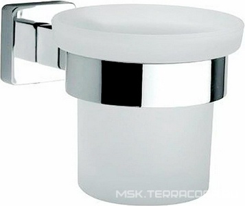 Стакан настенный, (цв.хром / стекло мат.),  ZZ Paini Dax 84CR041BI