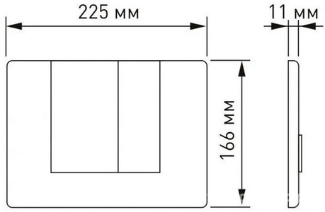 Клавиша L9, для инсталляции подвесного унитаза, двойной смыв, цв.золото ZZ Berges Novum 040049