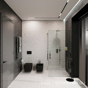 Биде подвесное 525х370мм, крепёж в компл., (цв.черный матовый),  ZZ Aqueduto Macio MAC0340