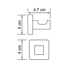 Крючок, хром, Lippe Wasserkraft lippe K-6523