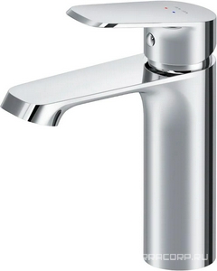 Смеситель для раковины, без донного клапана, цв.хром AMPM FUNC F8F02100