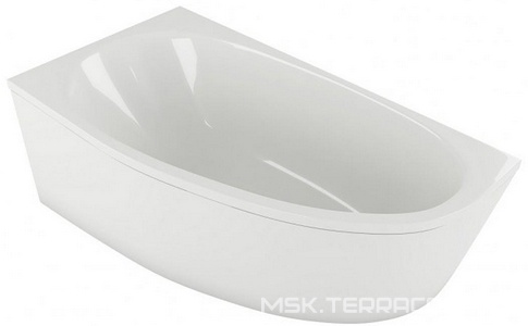 Ванна акриловая  170х90х63 мм асимметричная, левая, БЕЗ каркаса и панелей, цвет белый, ZZ Azario KAPRIS AV.0062170