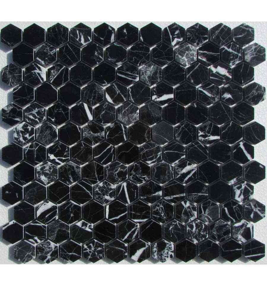 Мозаика из камня на сетке X21-009-P ZZ |29.5x28