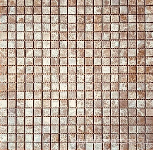 Мозаика Мастера Керамики Glass 224 Light Emperador (чип 15x15) 30,5х30,5