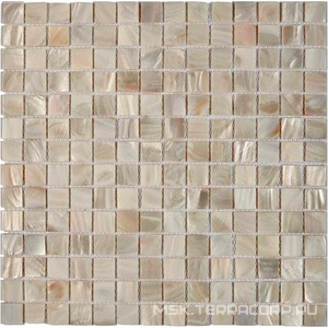 Мозаика Мастера Керамики Glass 702 из натурального перламутра (чип 20x20) 30,5х30,5