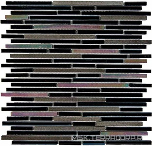 Мозаика 734 из туфа и стекла (чипы 8x48/98/148) 30х30 Мастера Керамики Glass 734