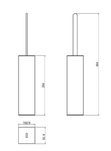 Ершик напольный  Boheme 10949-W-G, цв. золото / белый, ZZ Boheme Универсал 10949-W-G