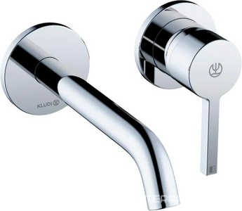 Смеситель для раковины, однорычажный встраиваемый в стену на 2 отверстия, внеш.часть (БЕЗ внутр.арт.38243 ), цв.хром ZZ Kludi Nova Fonte 202440515