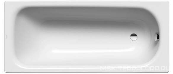 Ванна стальная Saniform Plus 1700х750х410, Easy clean, alpine white, без ножек (арт 581470000000) и слива-перелива ZZ