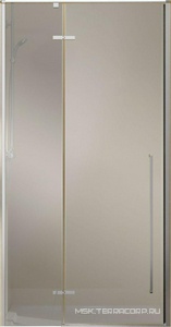 Дверь для душа в нишу, 1000хh1950мм, распашная с неподв.сегментом, правая/левая, (стекло 6мм прозрачное, фурн.цв.хром),  ZZ Vincea Slim-N VDPH-5SN100CL