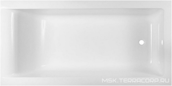 Ванна BRIGHT STONE 180х70 искcусств. мрамор, без ножек и сифона ZZ Aquanet Bright 338574