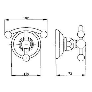 Крючок (цв.гальван.золото),  ZZ Nicolazzi Classica 1481 GB 34