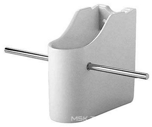 Полупьедестал для раковины арт.#040557, с креплениями для п-держателей, (без крепл. арт.006704 10 00 и п-держателей арт.003050 10 00), Starck 1 XX