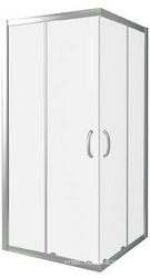 Душевое ограждение INFINITY 90*90, квадратное, стекло прозрач., БЕЗ поддона, профиль хром XX