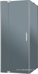 SLIDER-AH-1-80-80/90-GRIGIO-Cr Душевой уголок | ZZ