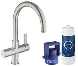 Смеситель Grohe Blue Pure 33249DC1 с функцией фильтрации| 22x40x22