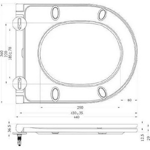 Сиденье для унитаза, с микролифтом, быстросъёмное,  ZZ BelBagno Sfera-R BB870SC  /  Sfera-R
