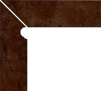 Плинтус для ступеней Gres de Aragon Urban Zanquin Redondeado  Caoba izda (Left) Liso 8x39.3/9,5x39.3 906021