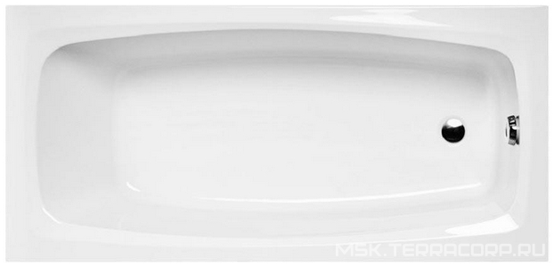 Ванна 170х70см, без ножек/рамы, панелей, слива-перелива, (акрил цв.белый),  ZZ Alba Spa Valencia ВПР0070000100