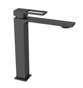 Смеситель для раковины, Высокий, без д/к, (цв.черный матовый),  ZZ BelBagno Luce LUC-LMC-NERO-W0