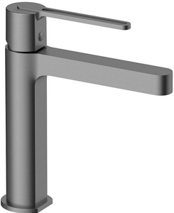 Смеситель для раковины, без д/к, (цв.вороненая сталь),  ZZ Vincea Rondo VBF-1R1GM