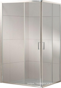 Душевой уголок 1200х1000хh1950мм, прямоуг., правый/левый, (стекло прозрачн.5мм, фурн.цв.хром),  ZZ BelBagno Uno-195 UNO-195-AH-2-120/100-C-Cr