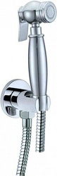 Гигиенический душ (лейка с кнопкой+шланг+держатель), хром ZZ