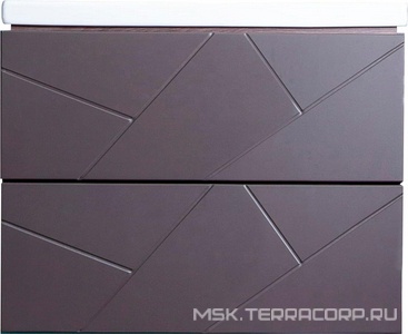 Тумба подвесная для комплекта Бриклаер  60 софт, БЕЗ РАКОВИНЫ, цв. графит ZZ Бриклаер Кристалл 4627125414510