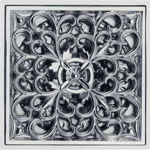 Трап сливной CANYON d40, с декоративной решеткой 100х100 мм, с мех-м обратным клапаном, хром XX Veragio Canyon VR.CAN-2007.CR