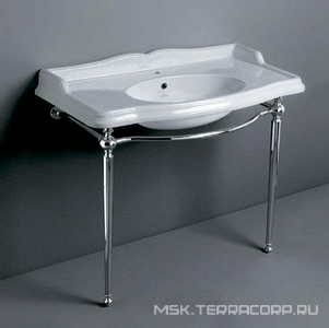 Консоль металлическая для раковины 105см, (для арт.AR 874 хх), (цв. хром),  ZZ Simas Arcade AR CG2 cromo