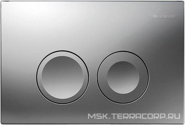 Клавиша двойного смыва "Delta21" для инсталляции арт.458.160.00.1 и 457.570.00.1, цвет матовый хром XX